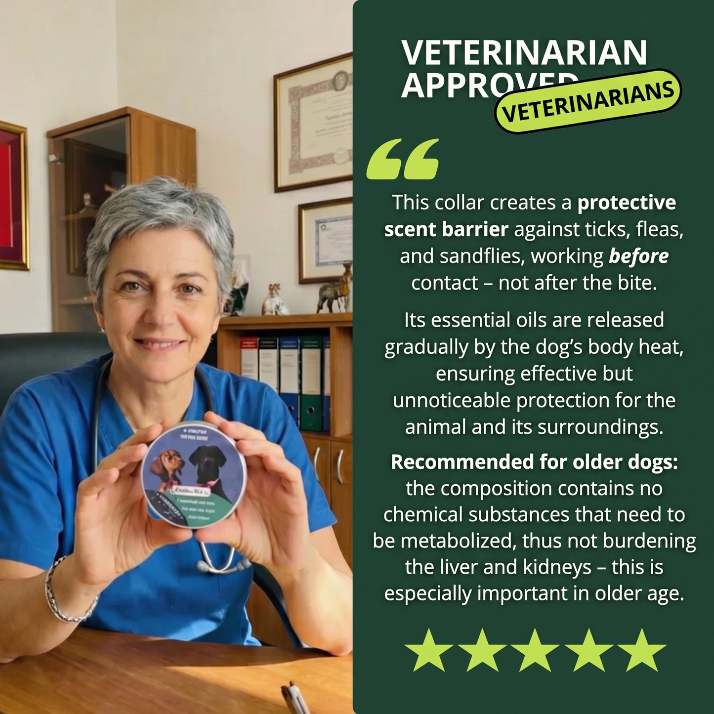 Natural AqualityPets Collar For Dogs