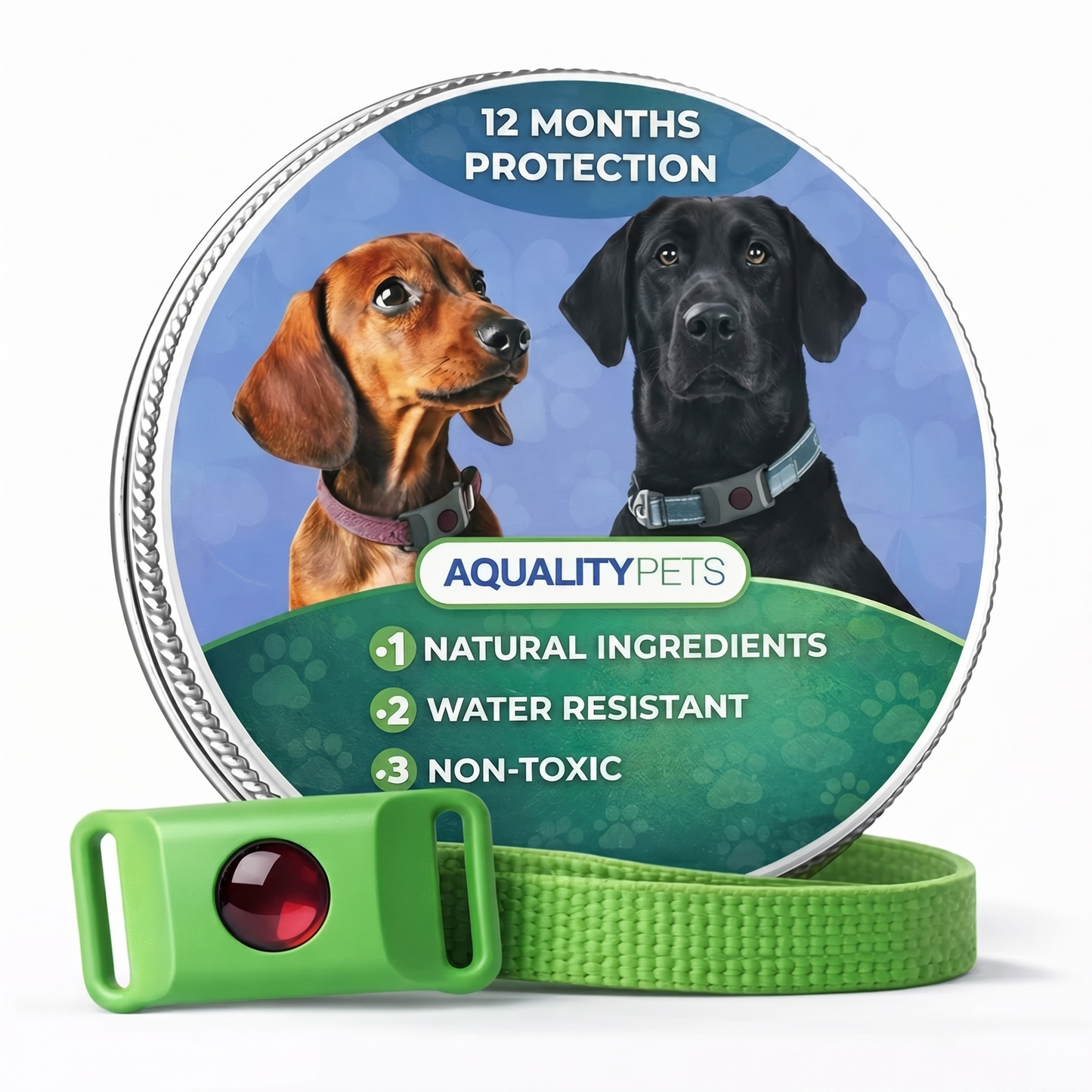 Natural AqualityPets Collar For Dogs