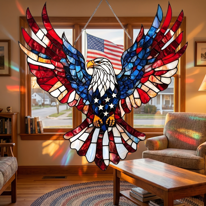 Freedom Eagle Window Art