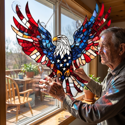 Freedom Eagle Window Art